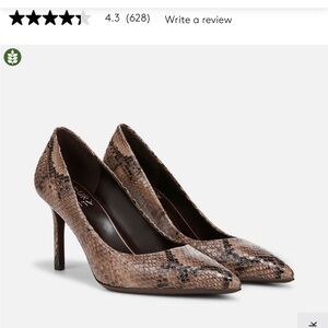 Snake Skin print heels shoe